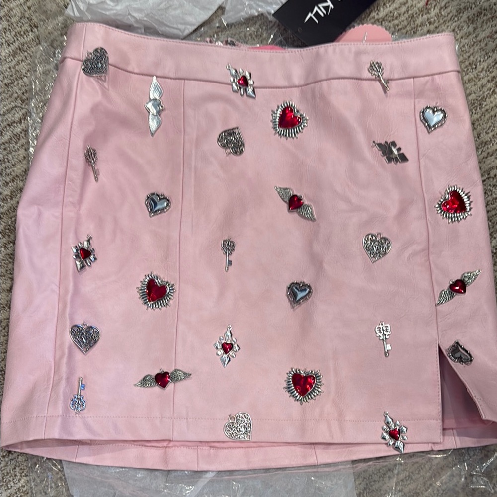 Pink Embellished Skirt - Suggar Thrillz
